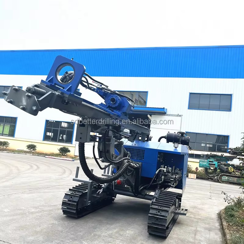 Blasthole Mine Drilling Rig Dth Rock Drill Machine Crawler Mounted Drill Rig Blasting