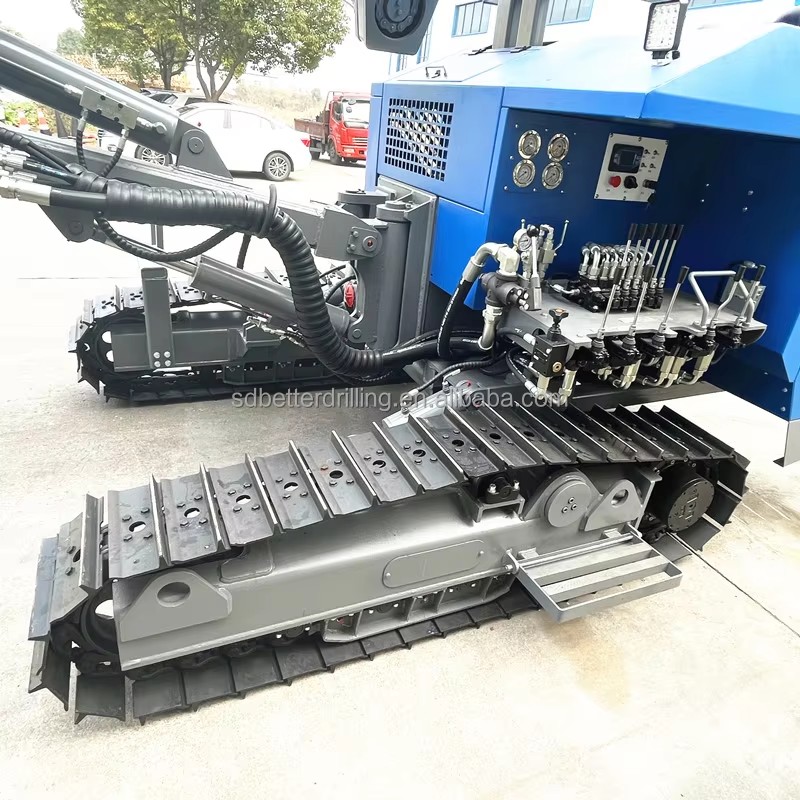 Blasthole Mine Drilling Rig Dth Rock Drill Machine Crawler Mounted Drill Rig Blasting