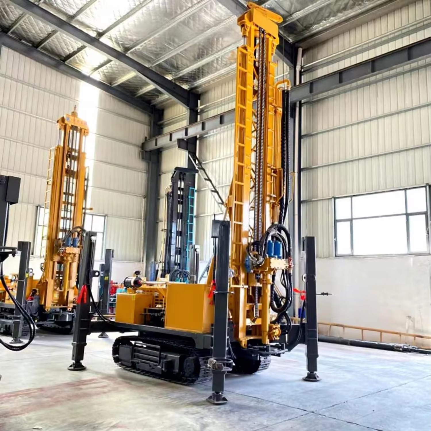 Pneumatic Hole Drilling Rig 325mm Large-Diameter Water Well & Mining Hard Rock Drilling Rig 400m Deep