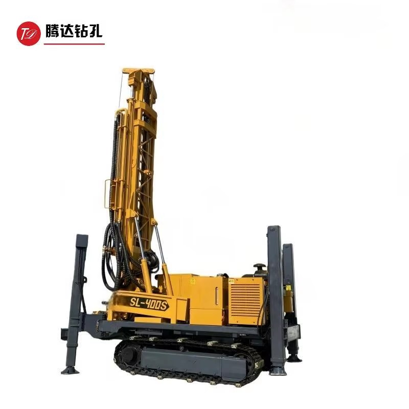 Pneumatic Hole Drilling Rig 325mm Large-Diameter Water Well & Mining Hard Rock Drilling Rig 400m Deep