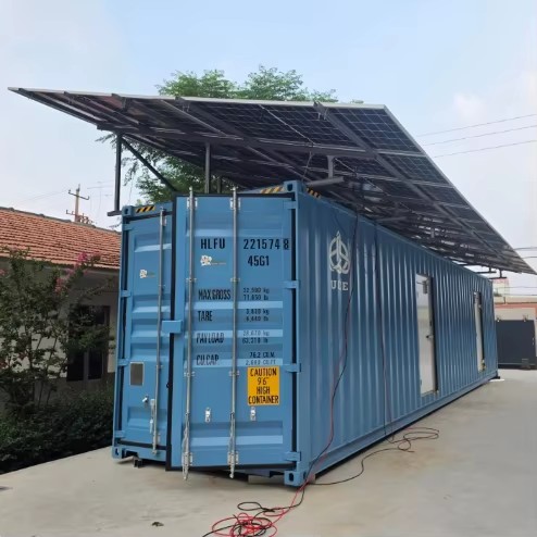 Off-Grid Solar Power 40ft Dual Zone Container Cold Storage Modular Chiller Freezer Room for Fishery Farm Meat Fruit Food Storage