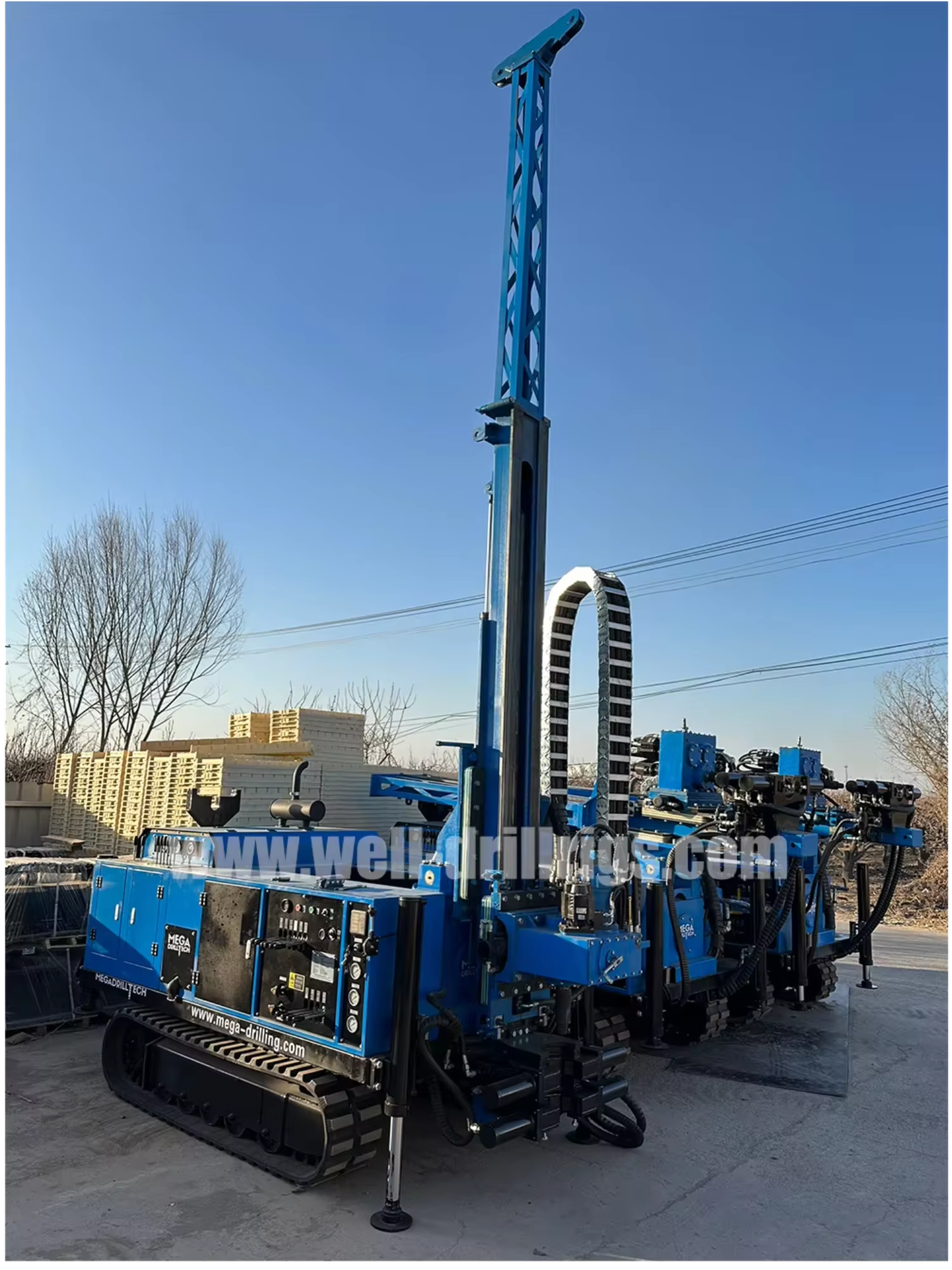 500m Crawler Hydraulic Exploration Mining Rope Core Drilling Rig Hard Rock Borehole Drilling Machine