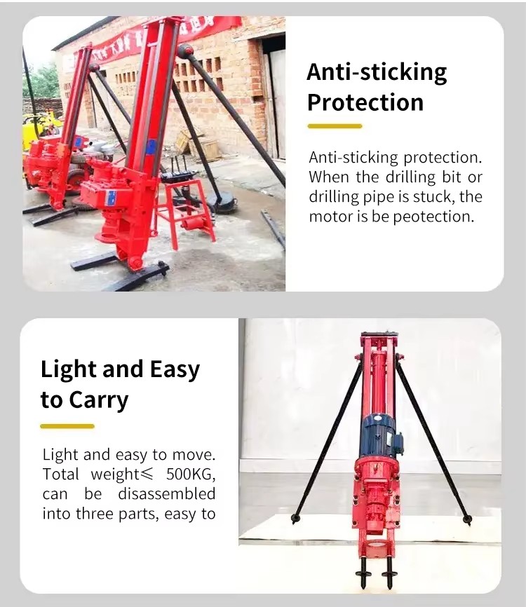Mining Equipment Reliable Stand Used 30m Mini DTH Drilling Rig with air Compressor for Tough Conditions