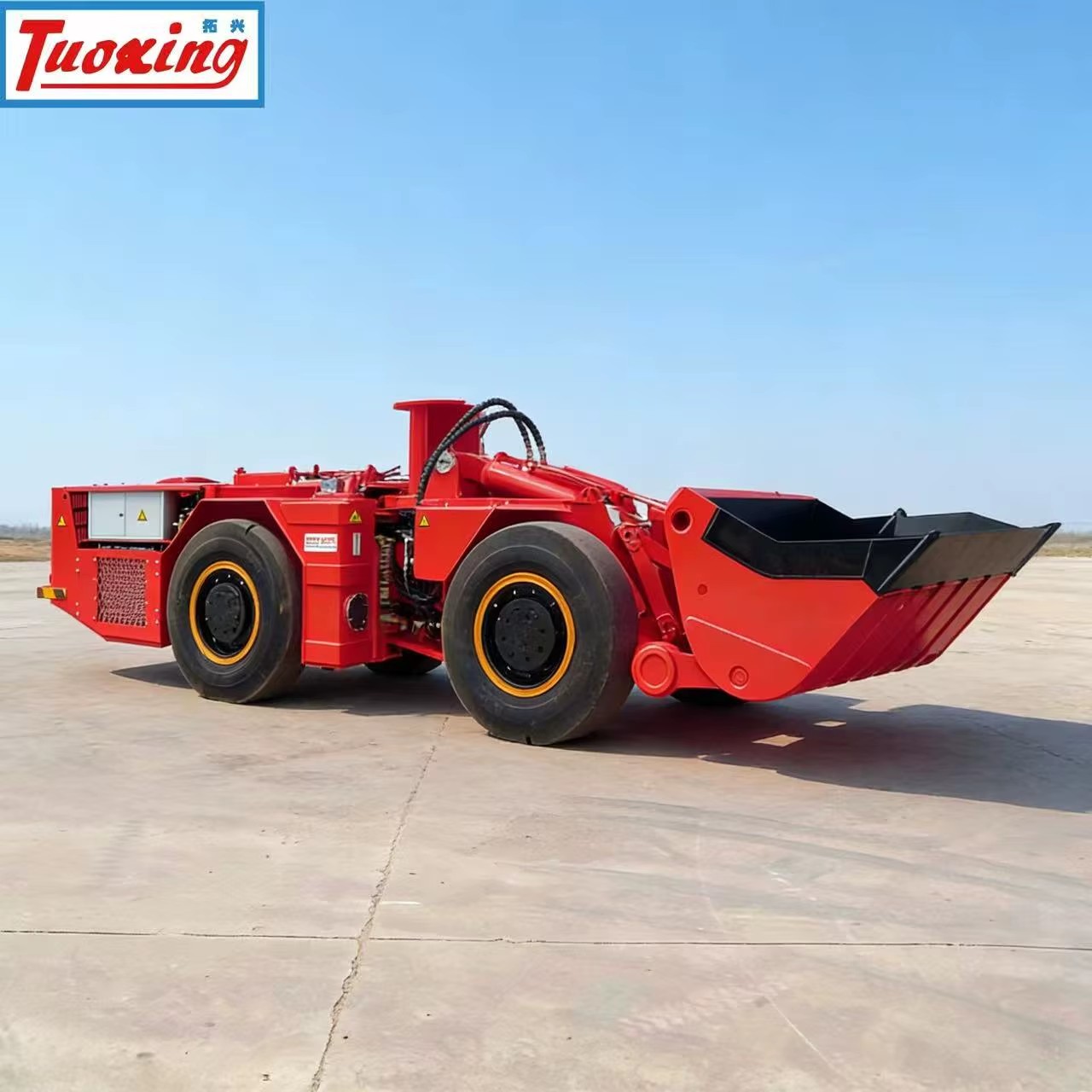 2m³ 4 Ton Tuoxing TC-200E Electric LHD with Zero Emission & Energy Saving for Underground Scooptram Electric LHD