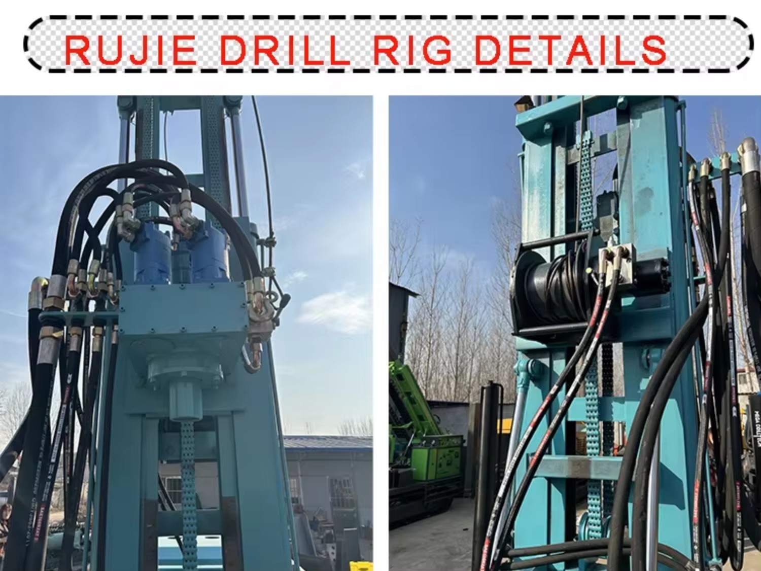Drill Rig Deep Well Mud Pump 300m Hydraulic Diesel Water Well Drilling Machine Wheeled Air Compressor Motor Gear Durable for