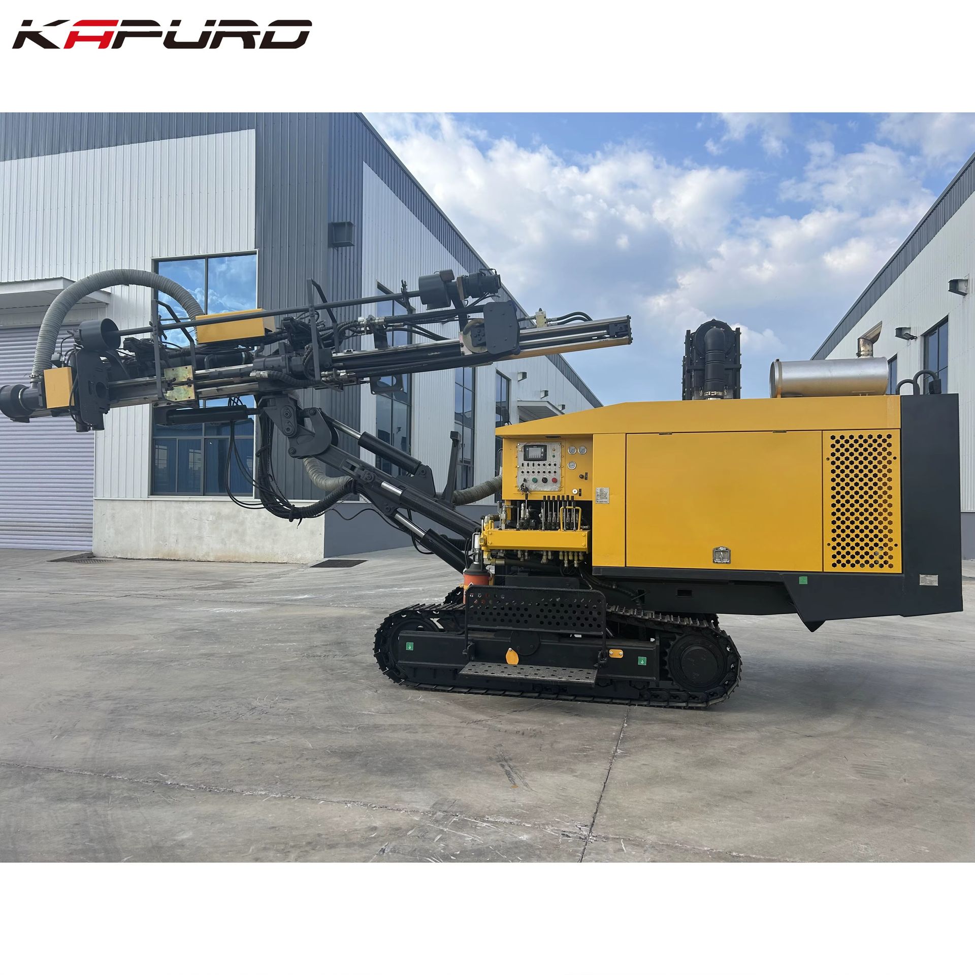 DTH Drilling Rig 90-138mm Hydraulic Down the Hole Drill 176kW Diesel Engine Mining Crawler Drilling Machine