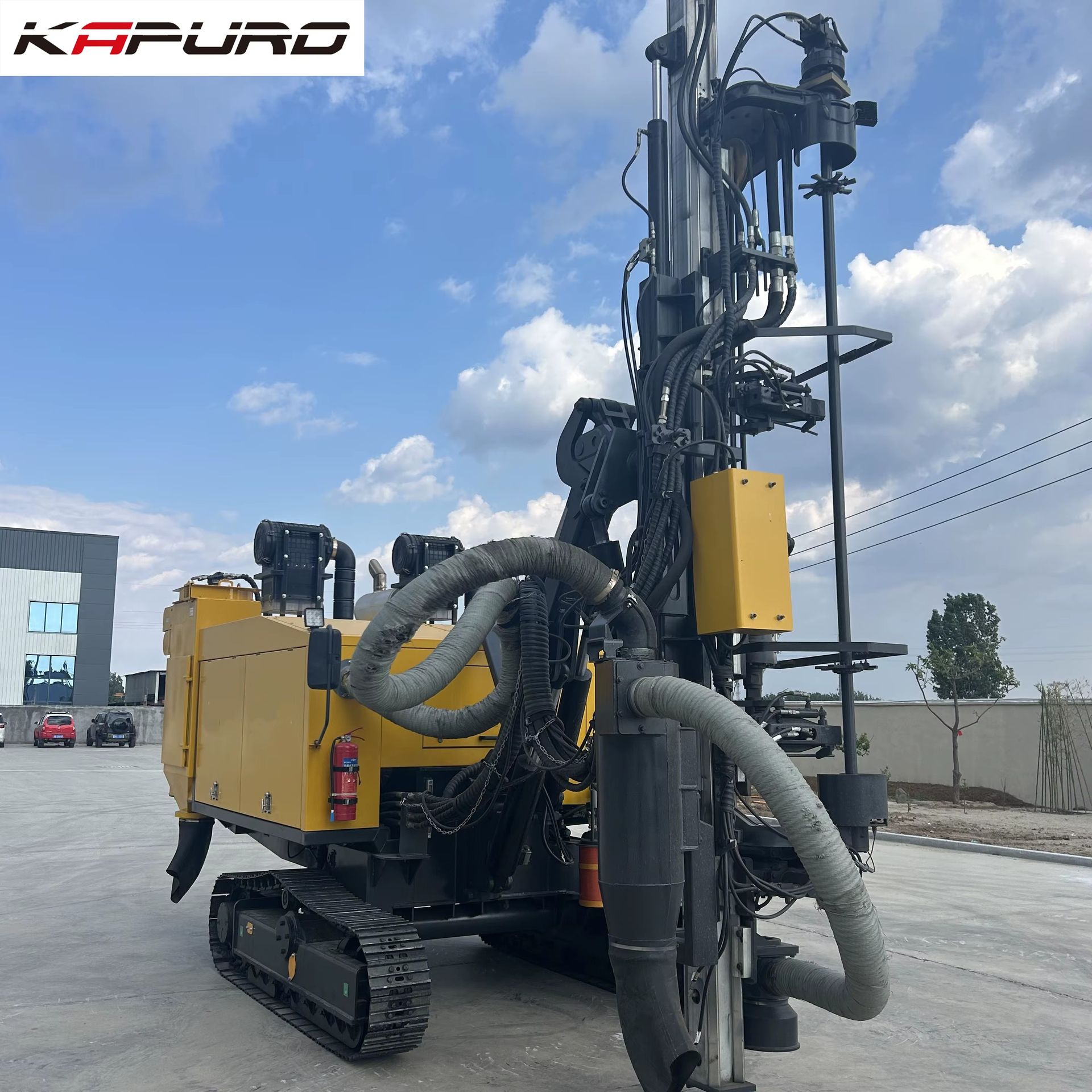 DTH Drilling Rig 90-138mm Hydraulic Down the Hole Drill 176kW Diesel Engine Mining Crawler Drilling Machine
