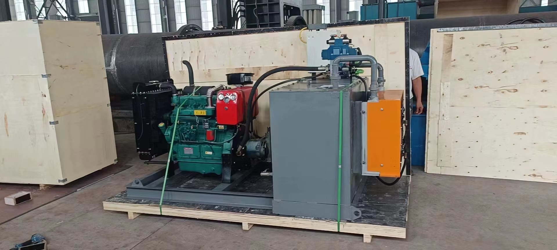 Large Scale Drum Drying Equipment with PLC & Gear 380V for Food Processing Mineral Powder Biomass Fuel Production