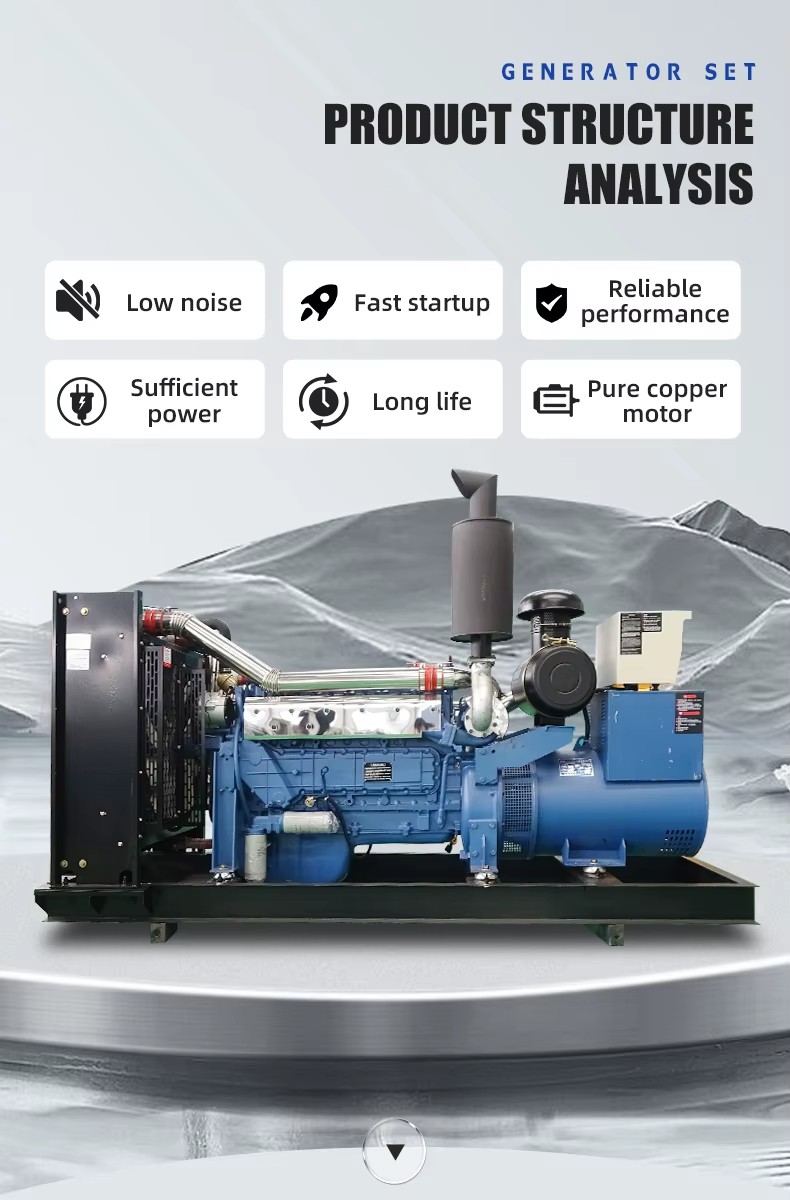 Portable Power Generation 30kva Electricity Genset Industrial 3 Phase Silent Open Type Generator