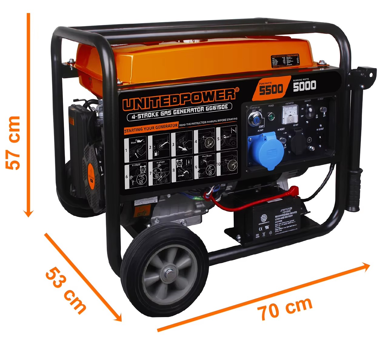 Generator Manufacturer 5kw 8kw 10kw 12kw Petrol Honda Engine Portable Electricity Welding Generator for House