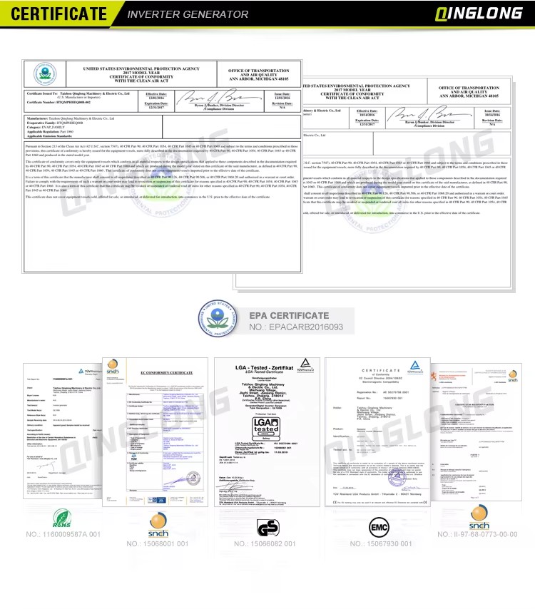 Shanghai Electric Motor Home Soundproof 3kw Generator Prices