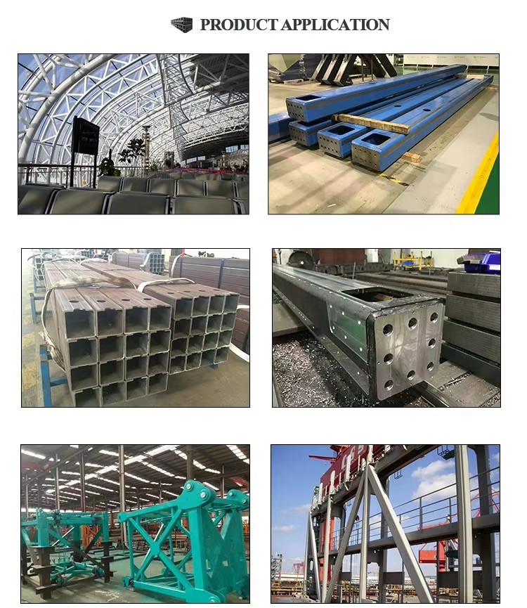 EN10210 S355J2H Hot Finished Seamless SHS RHS Carbon Steel Hollow Section for Engineering Projects