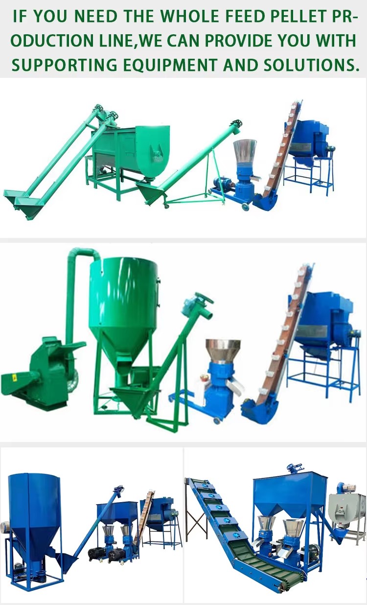 Livestock Feed Pellet Making Machine High Productivity 100KG/H Diesel/Gasoline/Electric Engine Adjustable 2-8mm Pellet