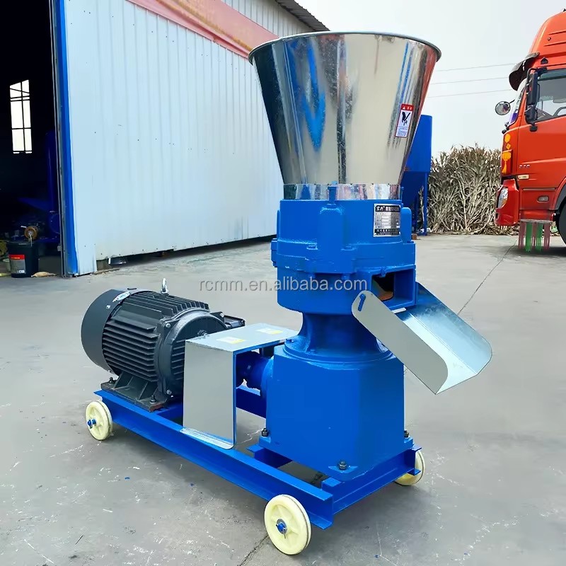 Livestock Feed Pellet Making Machine High Productivity 100KG/H Diesel/Gasoline/Electric Engine Adjustable 2-8mm Pellet