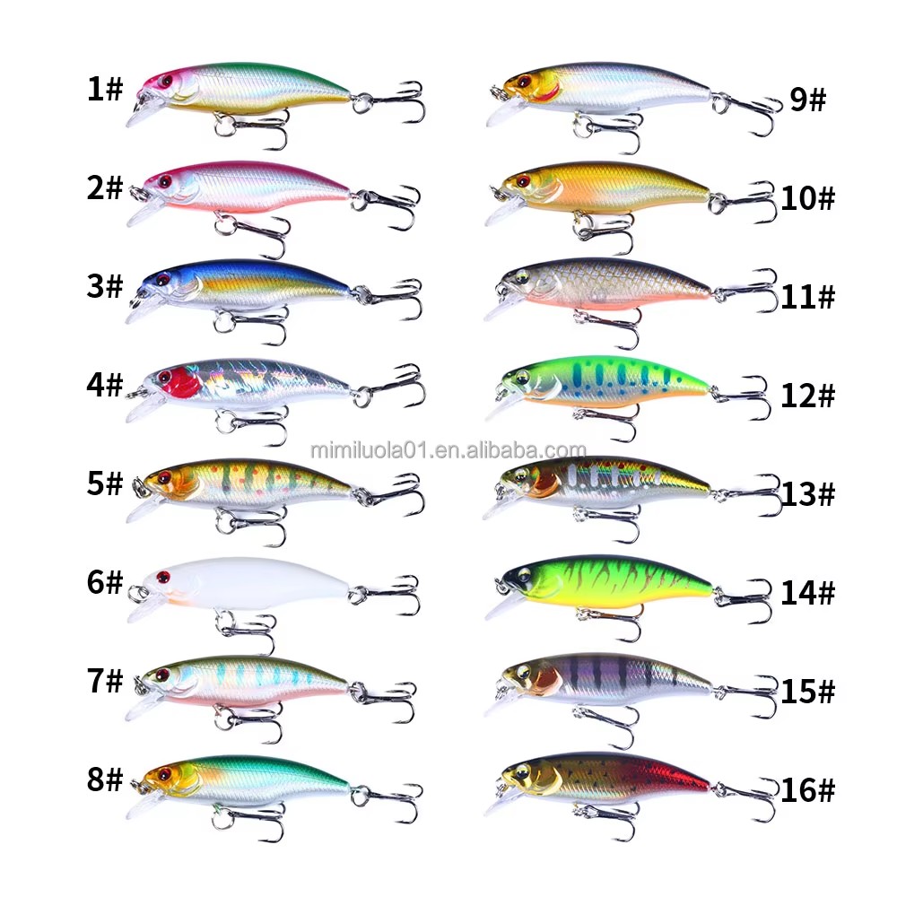 Wholesale MI150 6cm 4.3g Artificial ABS Hard Plastic Bait Minnow Fishing Lures