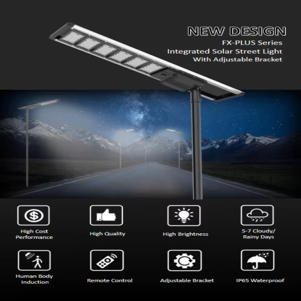 12 Years Factory 100 Watt IP66 Wall Mount Solar Street Light Aluminum Alloy CCTV Camera 3-Year Warranty LED 6000K CE/RoHS Passed