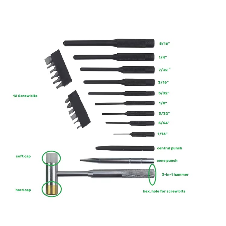 Gunsmith Punch Tools for Gunsmithing Maintenance