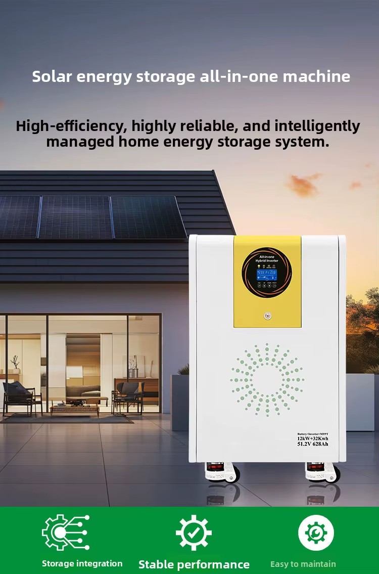 Foreign Trade Wholesale Shenzhen 32 Degree Electricity Solar Power Generation Hybrid Inverter Household Lithium Ion Battery