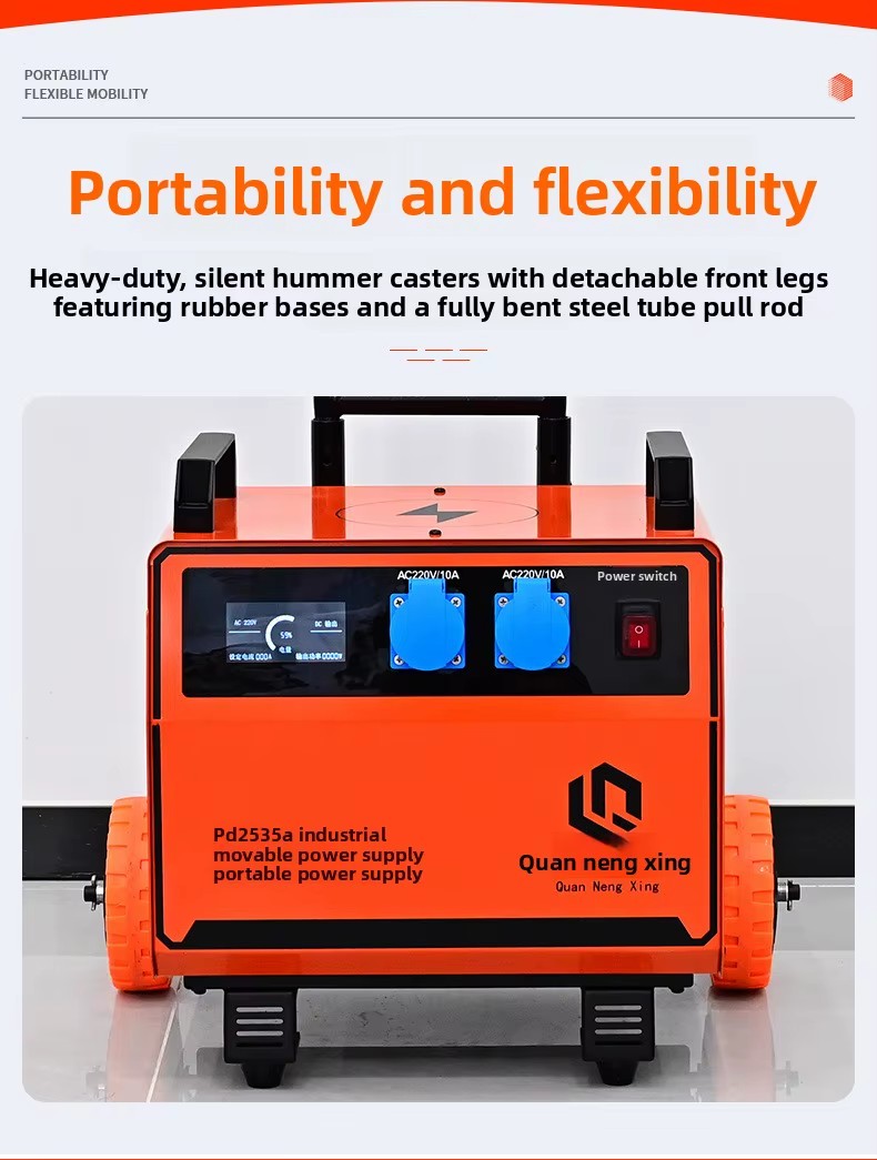 Power Station Portable 3600W Ternary Lithium Battery Industrial Generator 220V