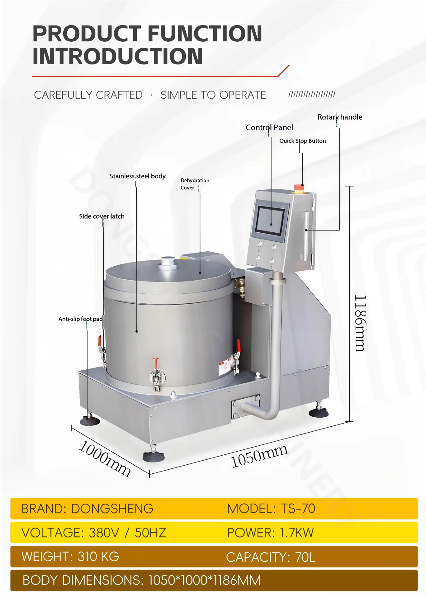Industrial Fruit Vegetable Potato Chips Dewatering Machine Dehydrator Commercial Variable Frequency Vegetable Dryer