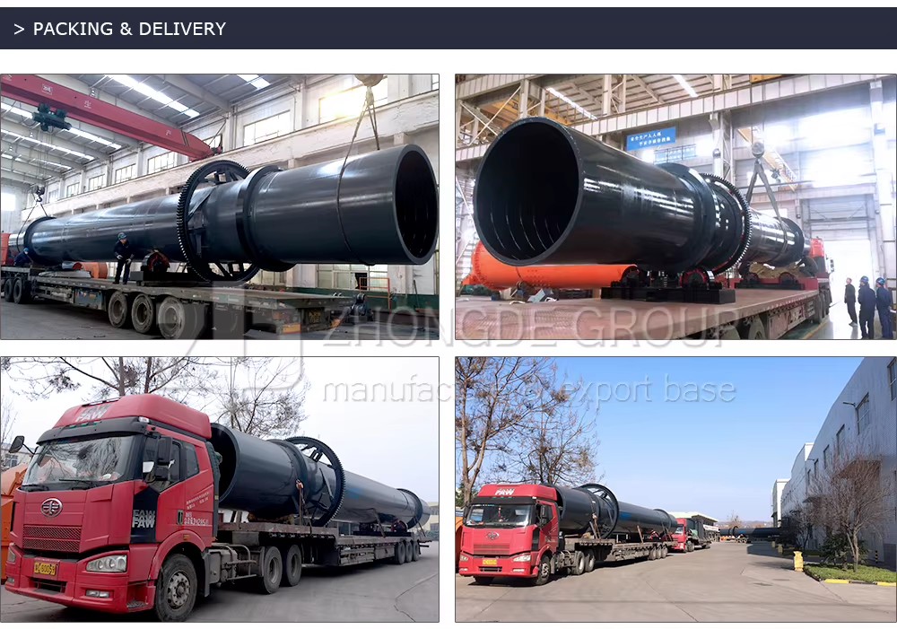 Industrial Automatic Stainless Steel Rotary Drum Dryer 7.6-9.5 Capacity Heavy Duty PLC Engine Gear for Mining Food Processing