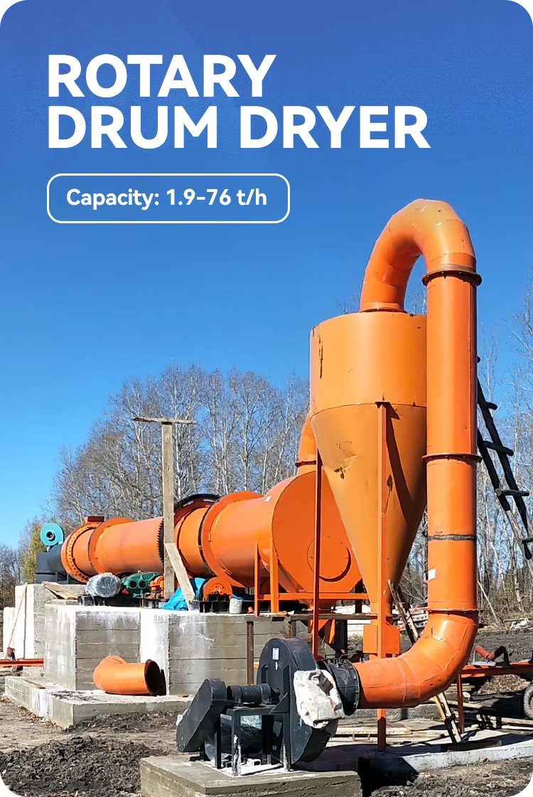 Mining Rotary Drum Dryer Machine Competitive Price Rotary Drying Equipment with Pump for Iron Ore Cement Sand and Coals