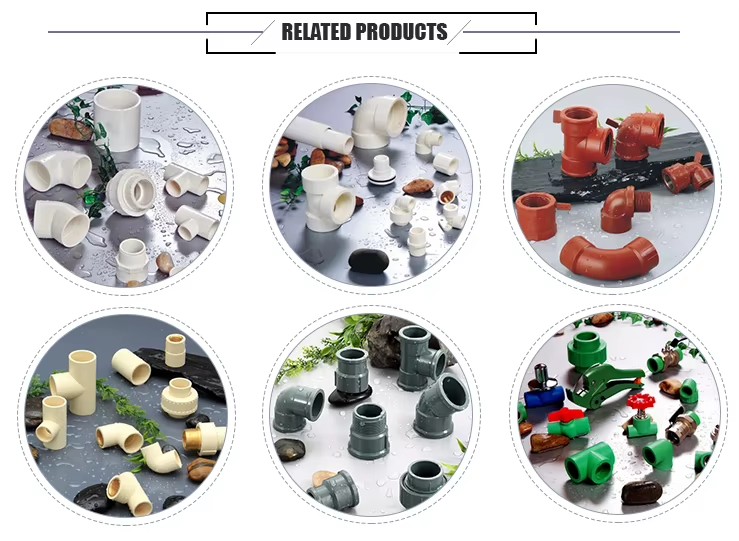Sam- 1/2 Names Rubber Pvc Elbo Cross Joint Diy Materials Galvanized Elbow Upvc Pvc Pipes and Fittings for Plumbing Plastic