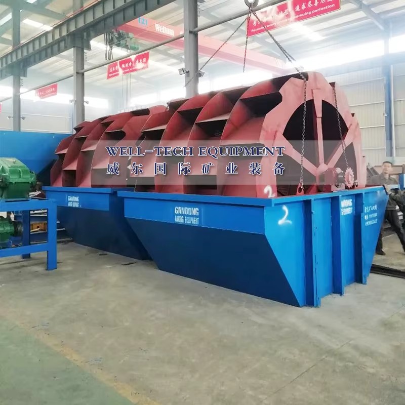 Well-Tech Industrial River Sand Washing Machine with Gear Pump for Silica Sand Cleaning Construction Mining Aggregate Processing