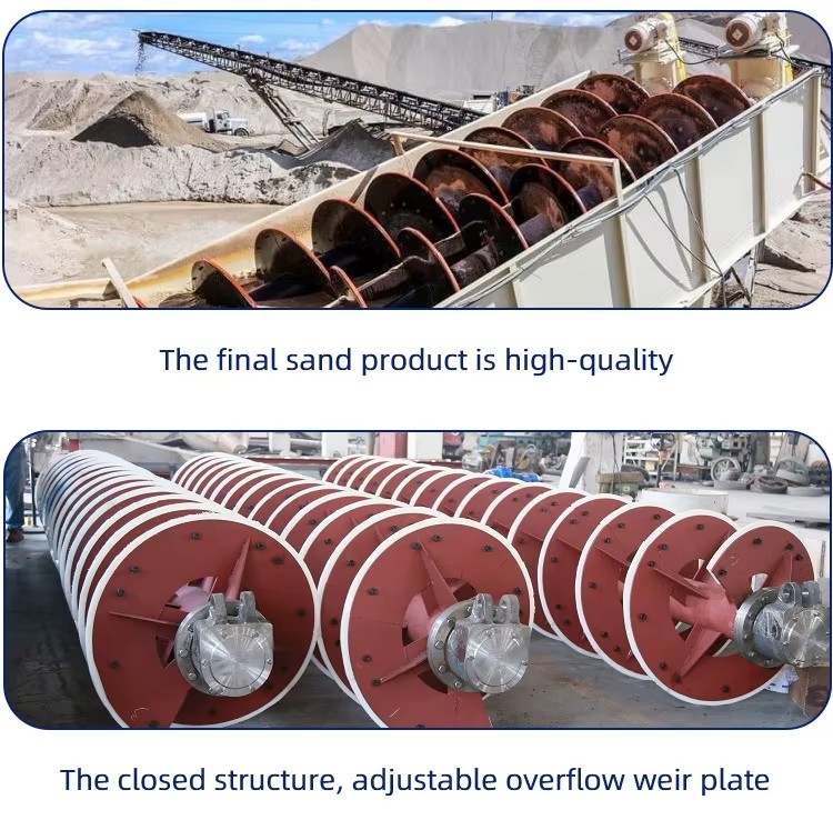 Golden Supplier New Type Large Processing Capacity Spiral Sand Washer Screw Sand Washing Machine