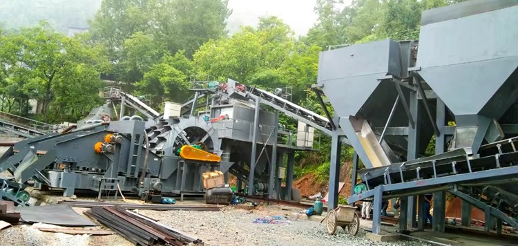 Factory Price Quarry Wash River Silica Sand 2 Wheels Washer Spiral Sand Washing Machine