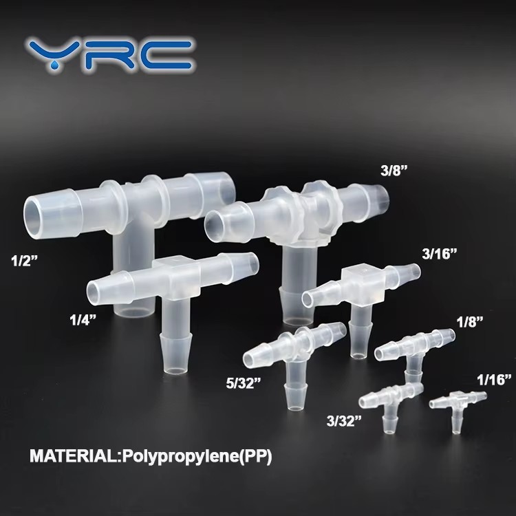 Small Plastic Hose Barb Tee Joint for Tubing Fittings