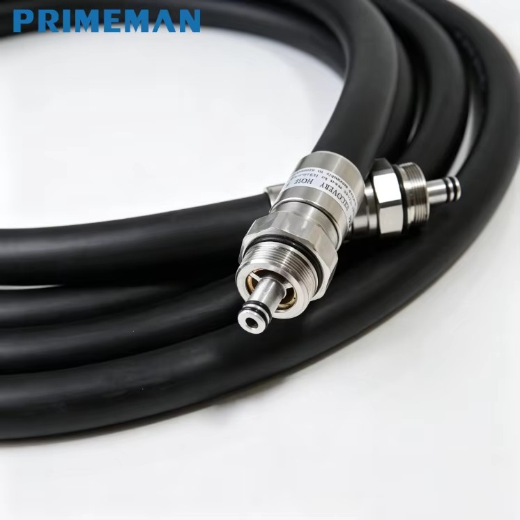 Best Quality PRM ARH-34A 4.5m Black Flexible Rubber Hose Fuel Satiation Vapor Recovery Grease Gun Petrol Service Equipment