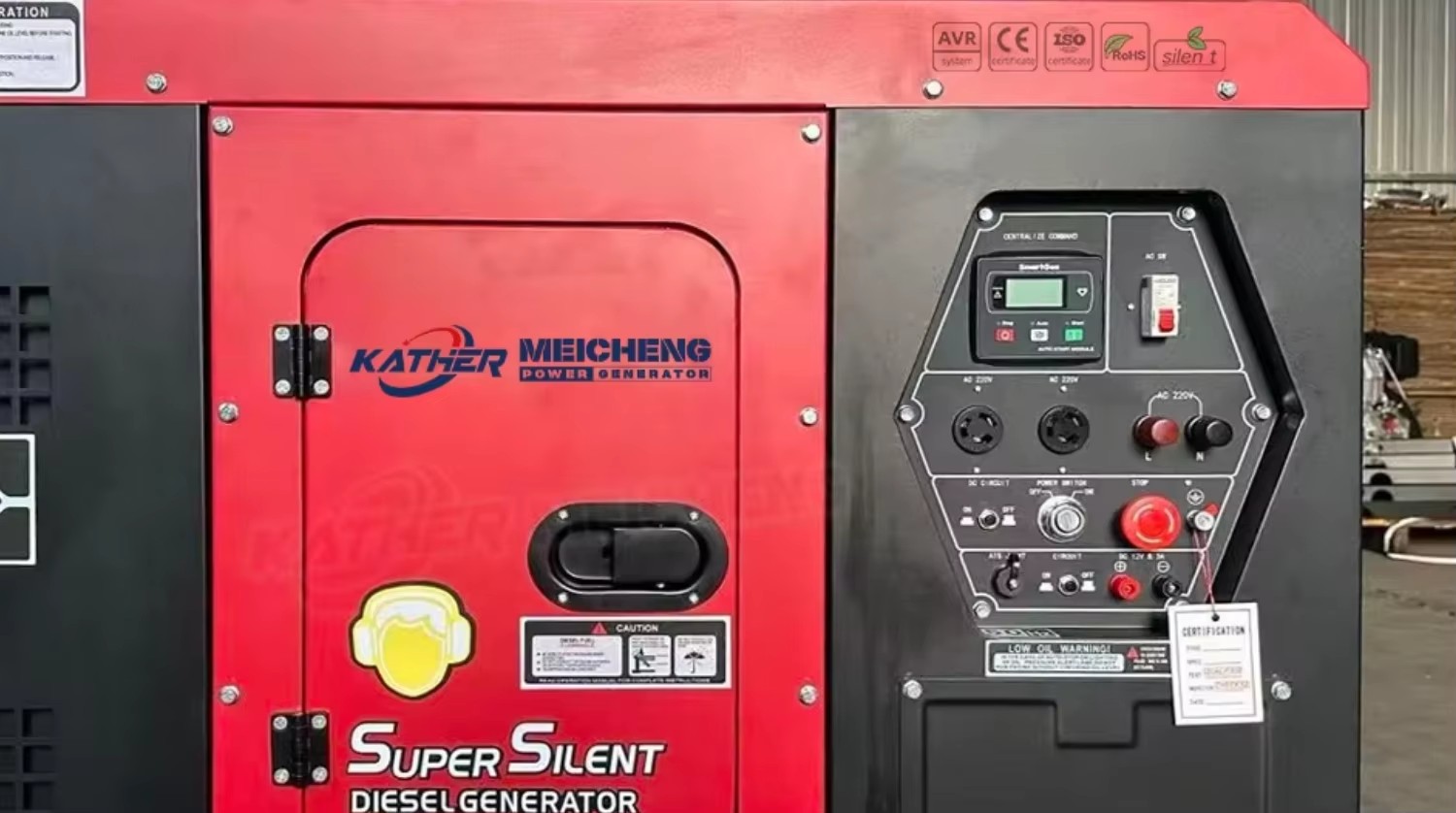 Small Household 5kva 10kva Silent Diesel Generator 6kva 7kva 8kva 4 Stroke Electric Start Portable Silent Diesel Power Generator