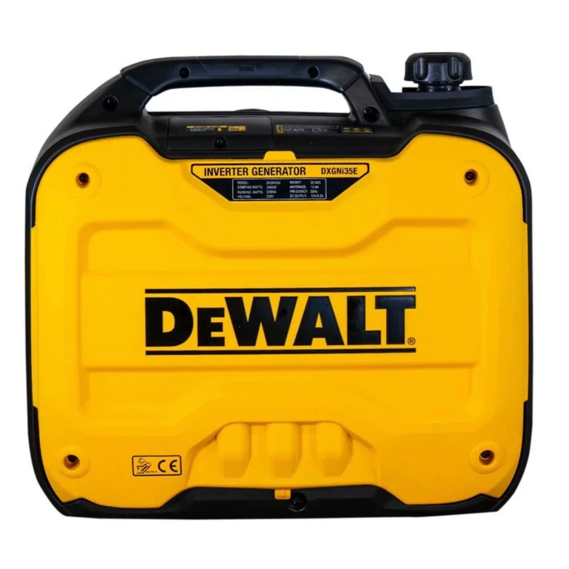 DXGNI35E 3.4kW 230V 1 Power Factor Petrol Inverter Generator DW160-ViE Single Cylinder 4-Stroke Engine LED Display Recoil Start
