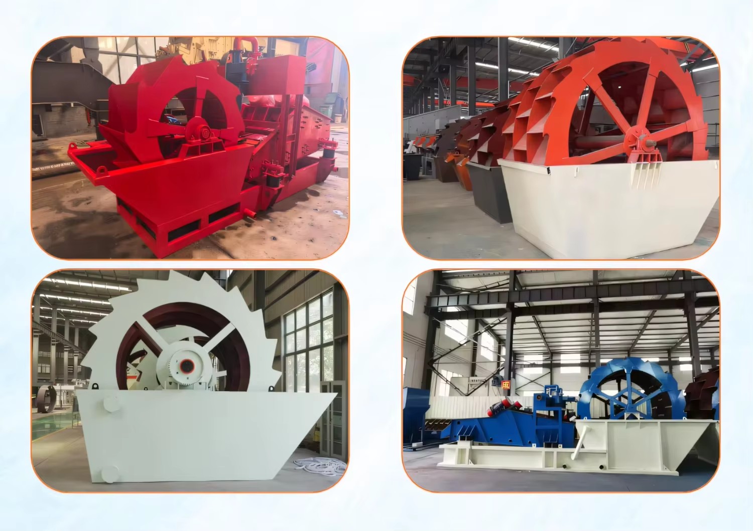 Automatic Bucket Wheel Sand Washer Max 50t/h Capacity Sand Cleaning Machine for Mining Ore and Aggregates