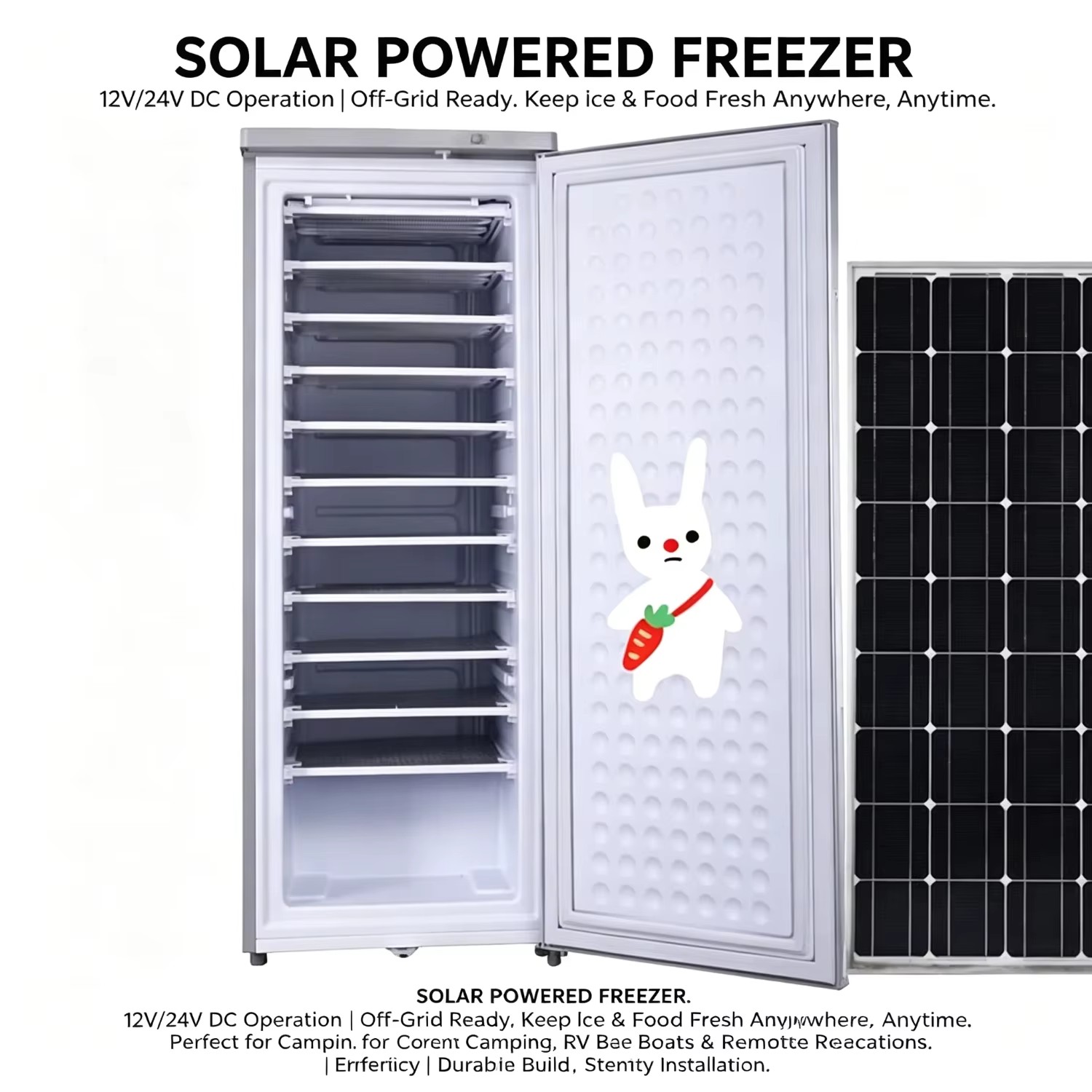 Solar ice-making machine, refrigerator, energy generator can provide power for Dubai - with a capacity of 400 liters.