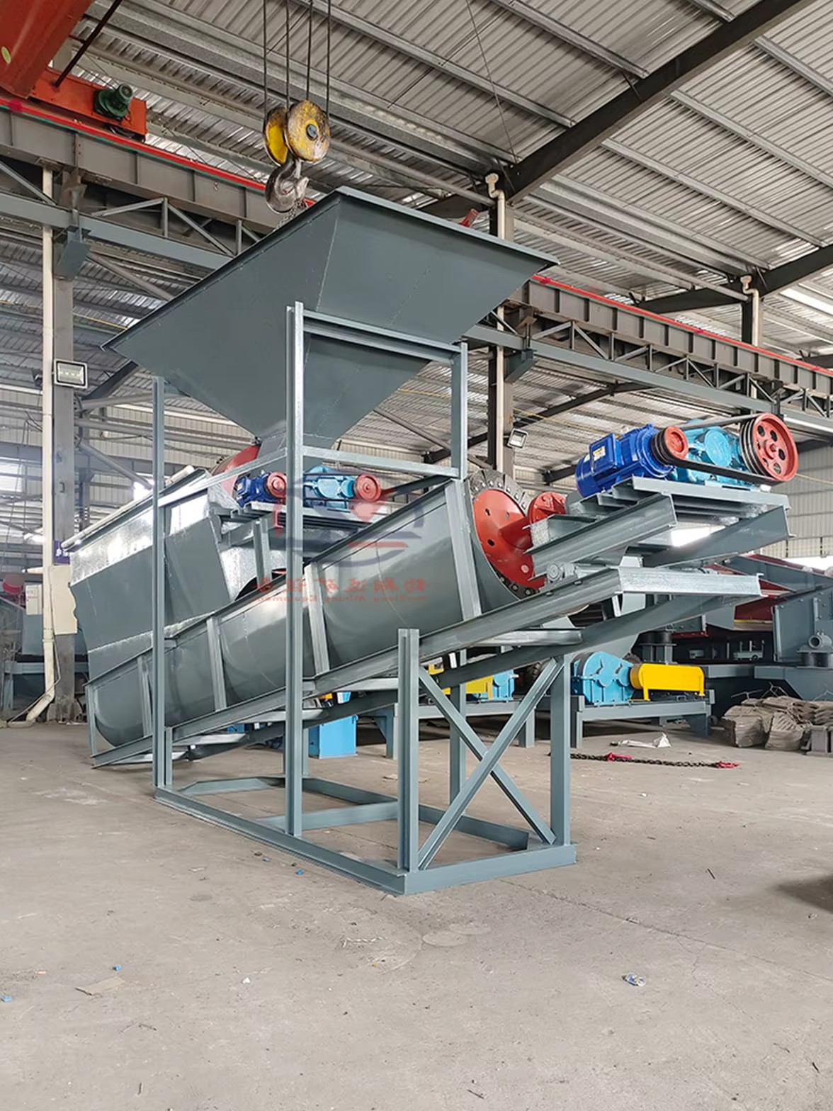 Integrated Spiral Sand Washing and Screening Machine, High Efficiency Rotary Sieve Washer for River Sand & Gravel Plant