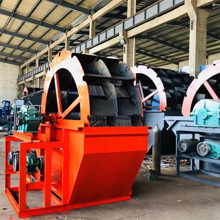 Gear Wheel Bucket Sand Washing Machine AC Motor 120-180 TPH Capacity 1 Year Warranty Easy Operate Silica Washing
