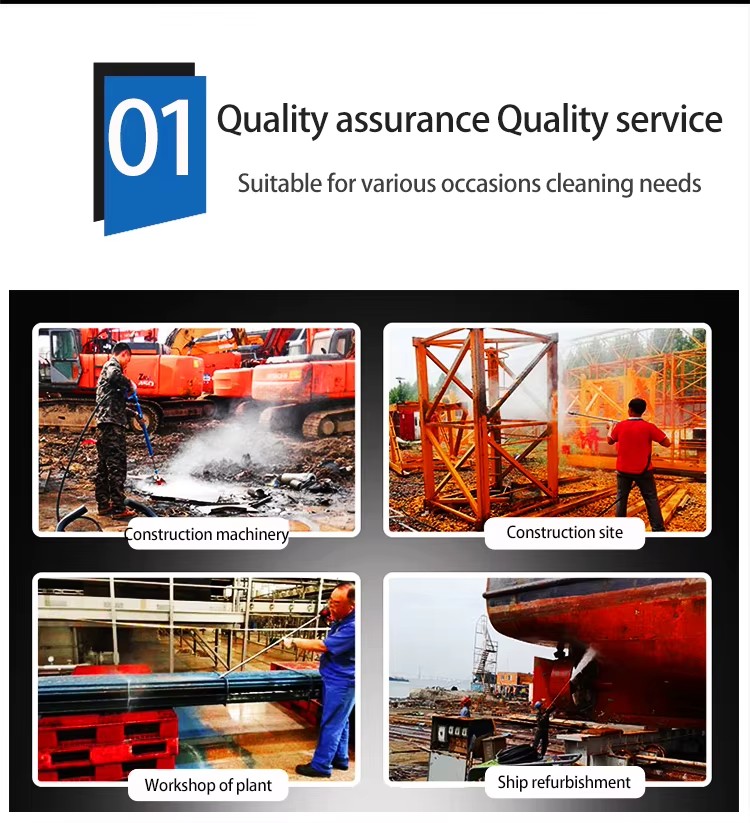 LICHI 800bar High Pressure Washer 22 LPM New Heavy-duty Industrial Hull Cleaning Machine with Pump for Sand Blasting Derusting
