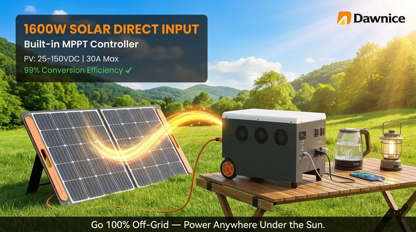 Portable Power Station 2400W Lifepo4 Battery Bank Outdoor Solar Generator Lithium Ion Home Backup Emergency for Camping RV UPS