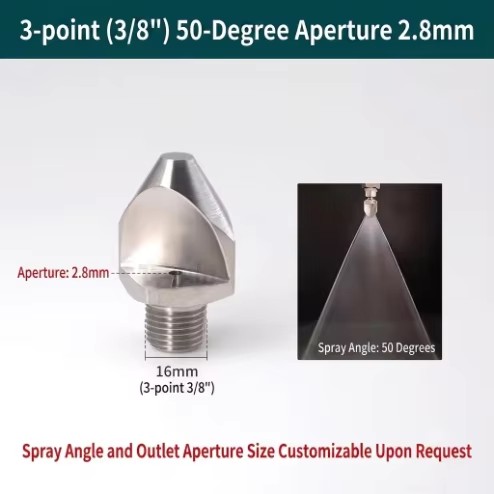 Ultra High Impact Deflected Narrow Angle Flat Fan Nozzle for Sand Gravel Aggregates Washing