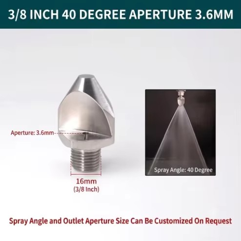 Ultra High Impact Deflected Narrow Angle Flat Fan Nozzle for Sand Gravel Aggregates Washing
