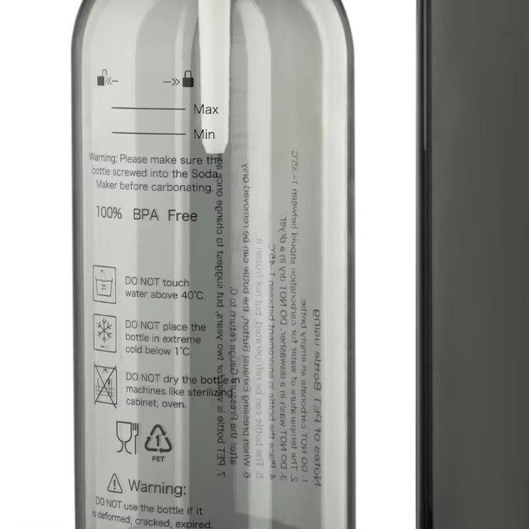 Soda Maker Manual Sparkling Water Machine One Click Carbonation Non Electric Beverage Maker with 1L Bottle