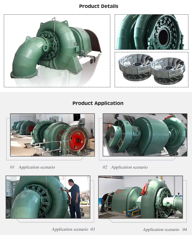 Small 100kw Francis Francis Hydro Turbine Hydroelectric Power Plant