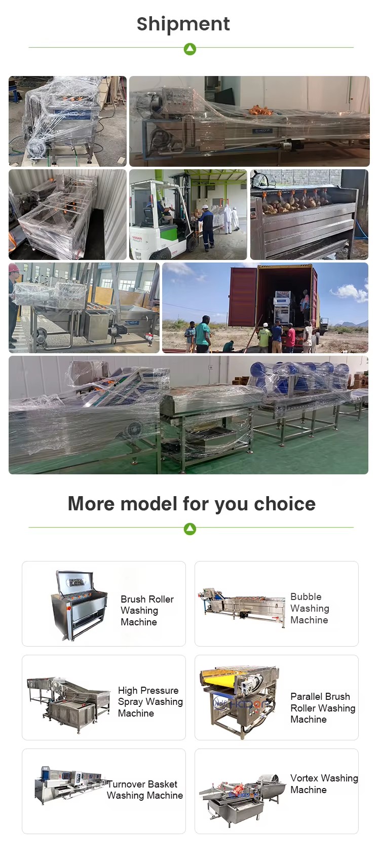 Bubble Washing Machine for Frozen Vegetable IQF Blanching Pre Cleaning Line
