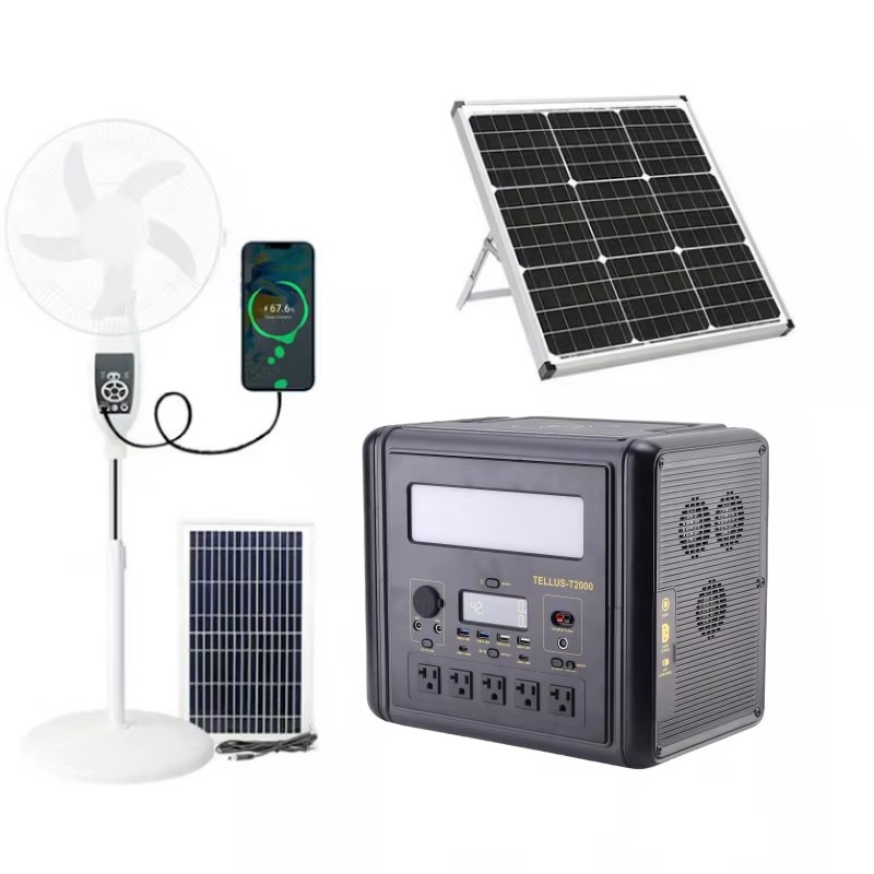 1200W 1030Wh Portable Power Station LiFePO4 Solar Generator with Panel for Home Emergency Backup