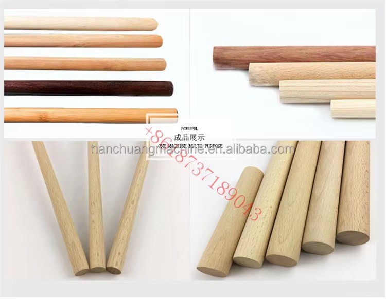 Multi-Function Wooden Round Rod Stick Making Machine