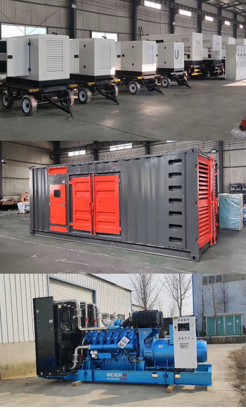 Diesel Generator Factory Direct Sales 20kW-250kVA Automatic Start Super Silent Type 24V DC Electric Start Water Cooled 1800 RPM