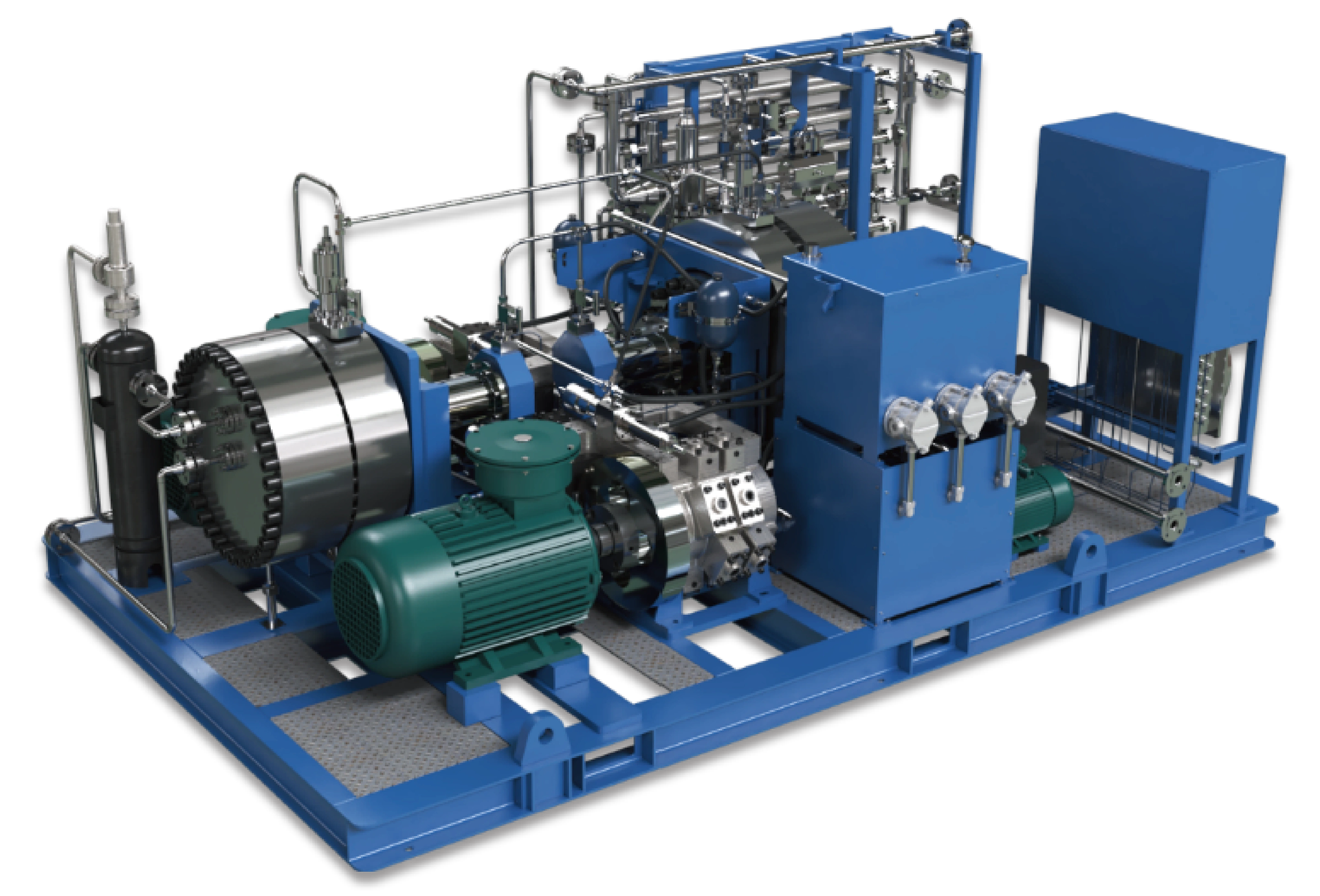45MPa Liquid Drive Diaphragm Hydrogen Compressor Essential Gas Generation Equipment Part for Hydrogen Refueling Stations