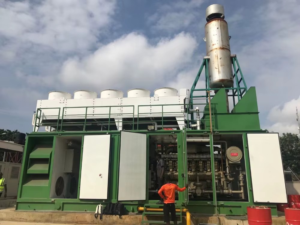 Biogas Engine Motor Generator 1000kw Gas Turbine 1 MW Generator